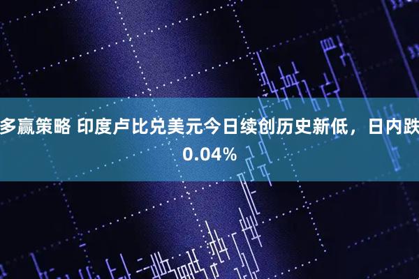 多赢策略 印度卢比兑美元今日续创历史新低，日内跌0.04%
