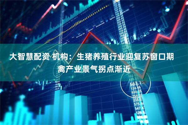 大智慧配资 机构：生猪养殖行业迎复苏窗口期  禽产业景气拐点渐近