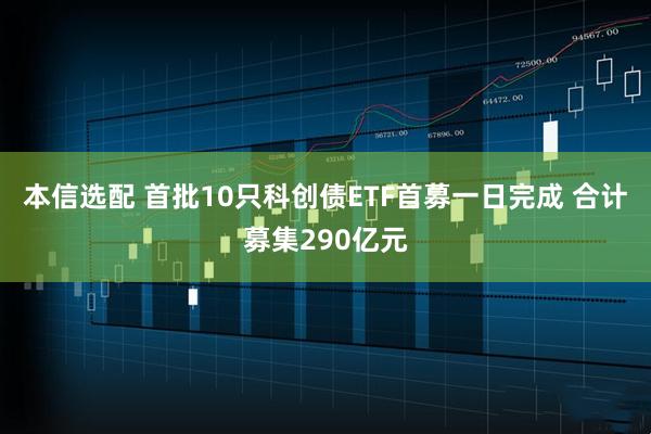 本信选配 首批10只科创债ETF首募一日完成 合计募集290亿元