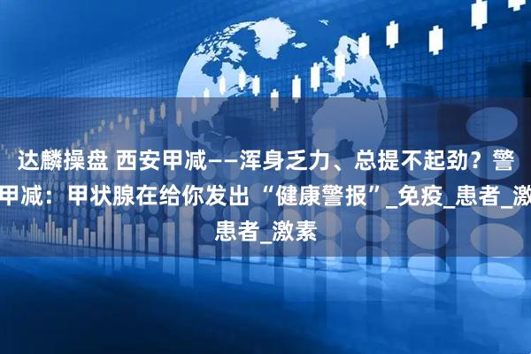 达麟操盘 西安甲减——浑身乏力、总提不起劲？警惕甲减：甲状腺在给你发出 “健康警报”_免疫_患者_激素